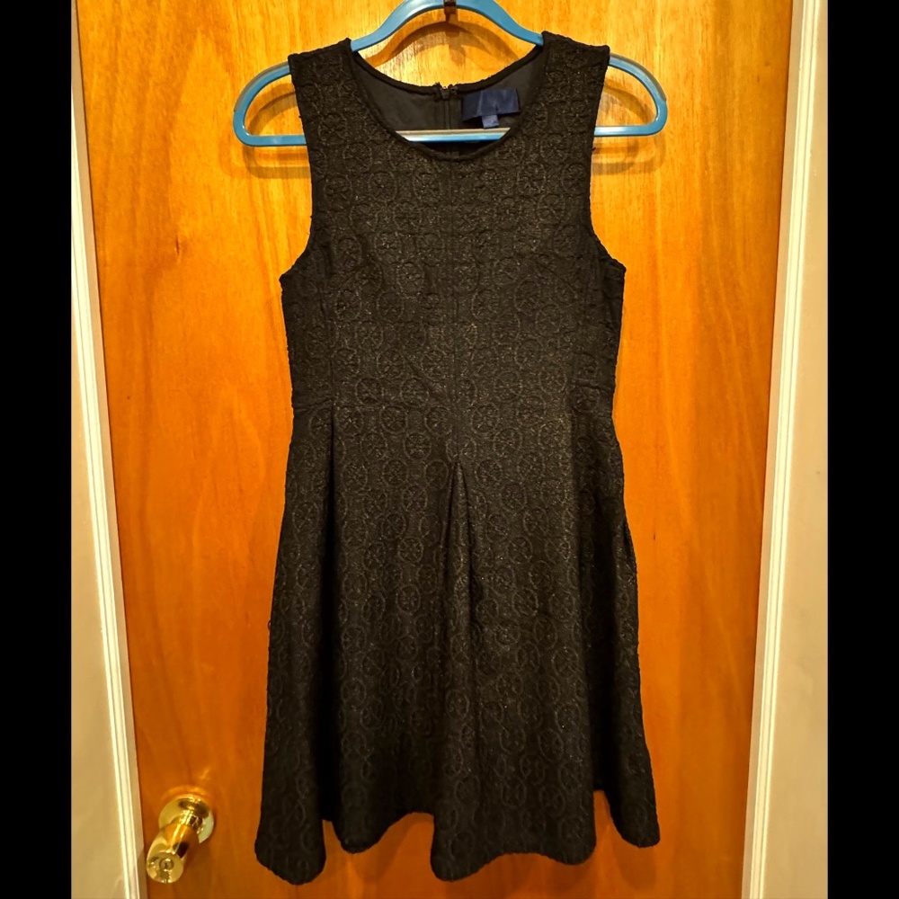 BLUE RAIN - BLACK COCKTAIL DRESS - SIZE L